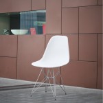 Fine Mod Imports WireLeg Dining Side Chair, White