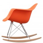 Fine Mod Imports Rocker Arm Chair, Orange