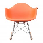 Fine Mod Imports Rocker Arm Chair, Orange