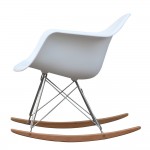 Fine Mod Imports Rocker Arm Chair, White