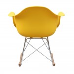 Fine Mod Imports Rocker Arm Chair, Yellow