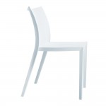 Fine Mod Imports Square Dining Chair, White