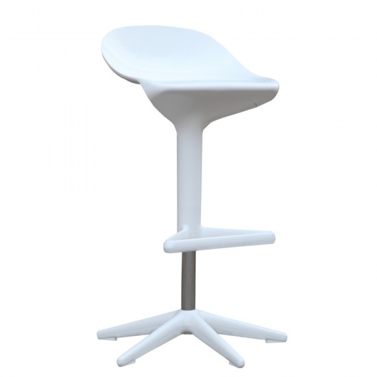 Fine Mod Imports Different Bar Stool Chair, White