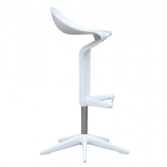 Fine Mod Imports Different Bar Stool Chair, White