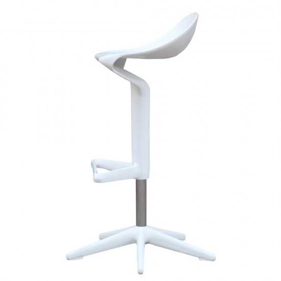 Fine Mod Imports Different Bar Stool Chair, White