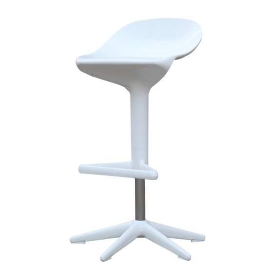 Fine Mod Imports Different Bar Stool Chair, White