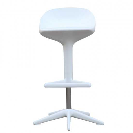 Fine Mod Imports Different Bar Stool Chair, White