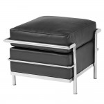 Fine Mod Imports Cube Lc Ottoman, Black