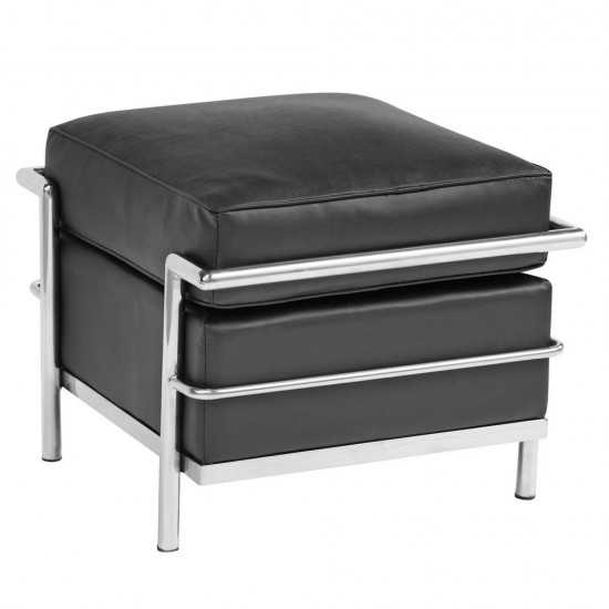 Fine Mod Imports Cube Lc Ottoman, Black