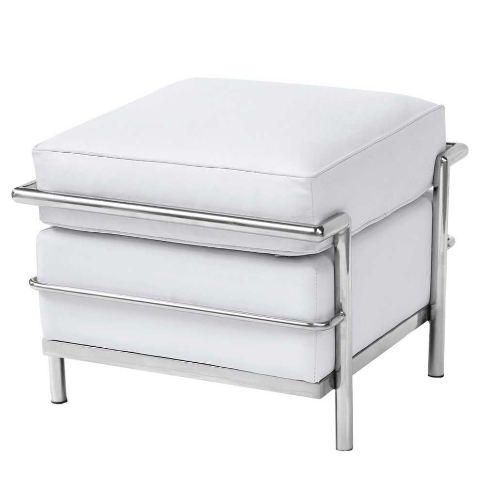 Fine Mod Imports Cube Lc Ottoman, White