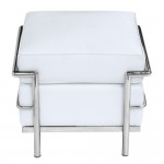 Fine Mod Imports Cube Lc Ottoman, White