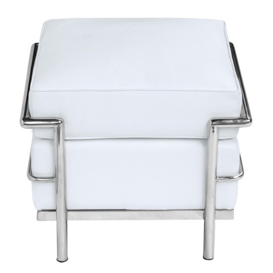 Fine Mod Imports Cube Lc Ottoman, White