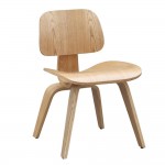 Fine Mod Imports Plywood Dining Chair, Natural