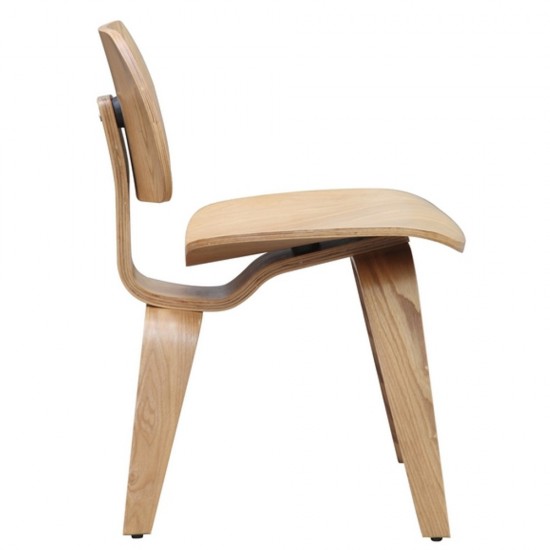 Fine Mod Imports Plywood Dining Chair, Natural