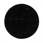 Fine Mod Imports Flower Marble Table 39", Black