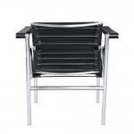 Fine Mod Imports String Flat Chair, Black