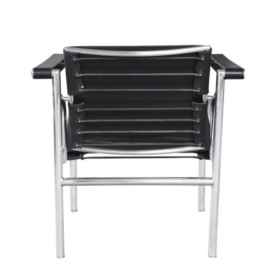 Fine Mod Imports String Flat Chair, Black