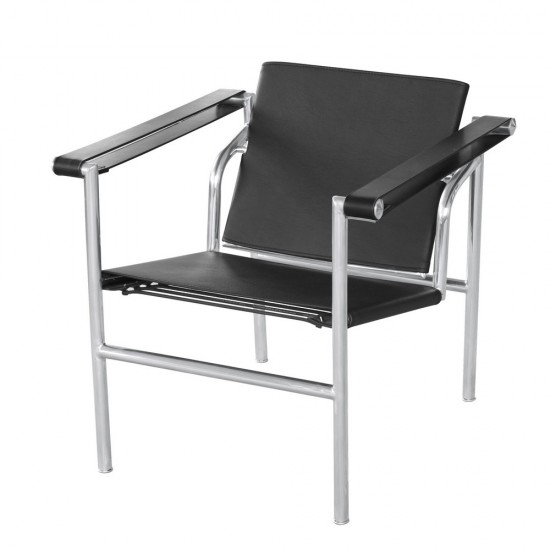 Fine Mod Imports String Flat Chair, Black