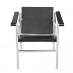 Fine Mod Imports String Flat Chair, Black