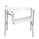 Fine Mod Imports String Flat Chair, White