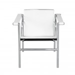 Fine Mod Imports String Flat Chair, White