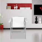 Fine Mod Imports String Flat Chair, White