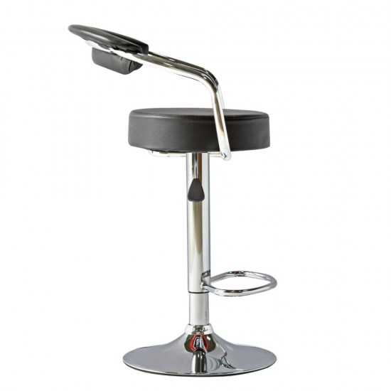 Fine Mod Imports Smart Barstool, Black