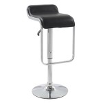 Fine Mod Imports Flat Bar Stool Chair, Black