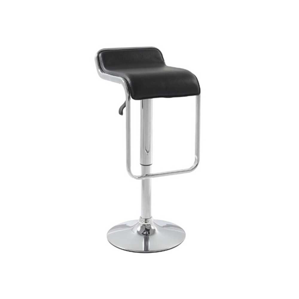 Fine Mod Imports Flat Bar Stool Chair, Black