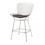 Fine Mod Imports Wire Counter Height Chair, Black