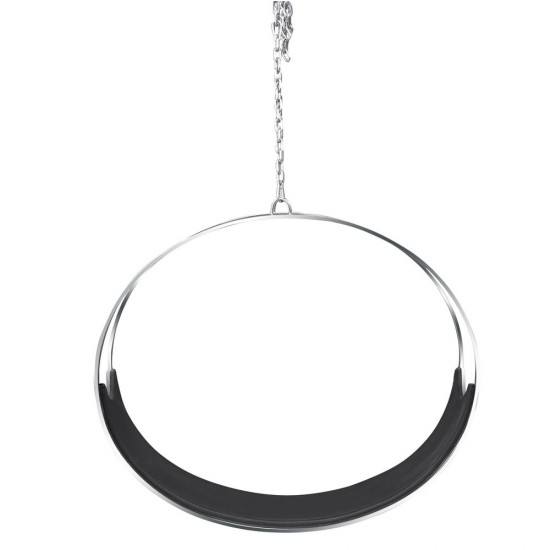 Fine Mod Imports Ring Hanging Chair, Black