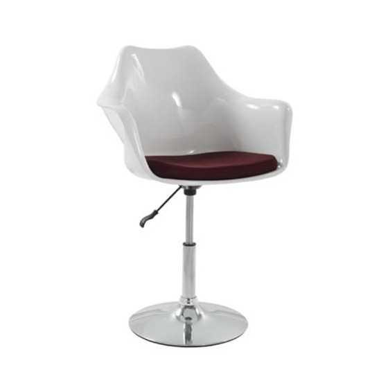 Fine Mod Imports Lilly Arm Chair, White