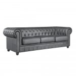 Fine Mod Imports Chestfield Sofa, Black