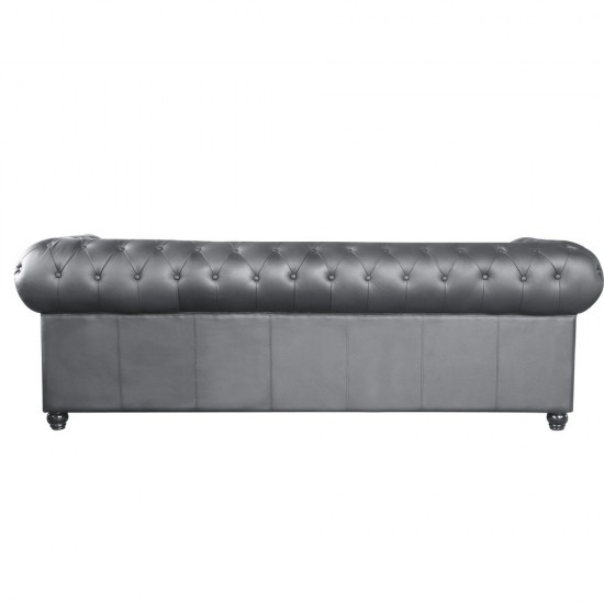 Fine Mod Imports Chestfield Sofa, Black