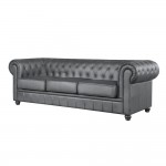 Fine Mod Imports Chestfield Sofa, Black