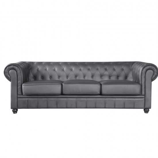 Fine Mod Imports Chestfield Sofa, Black