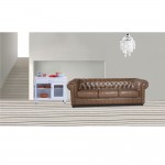 Fine Mod Imports Chestfield Sofa, Brown