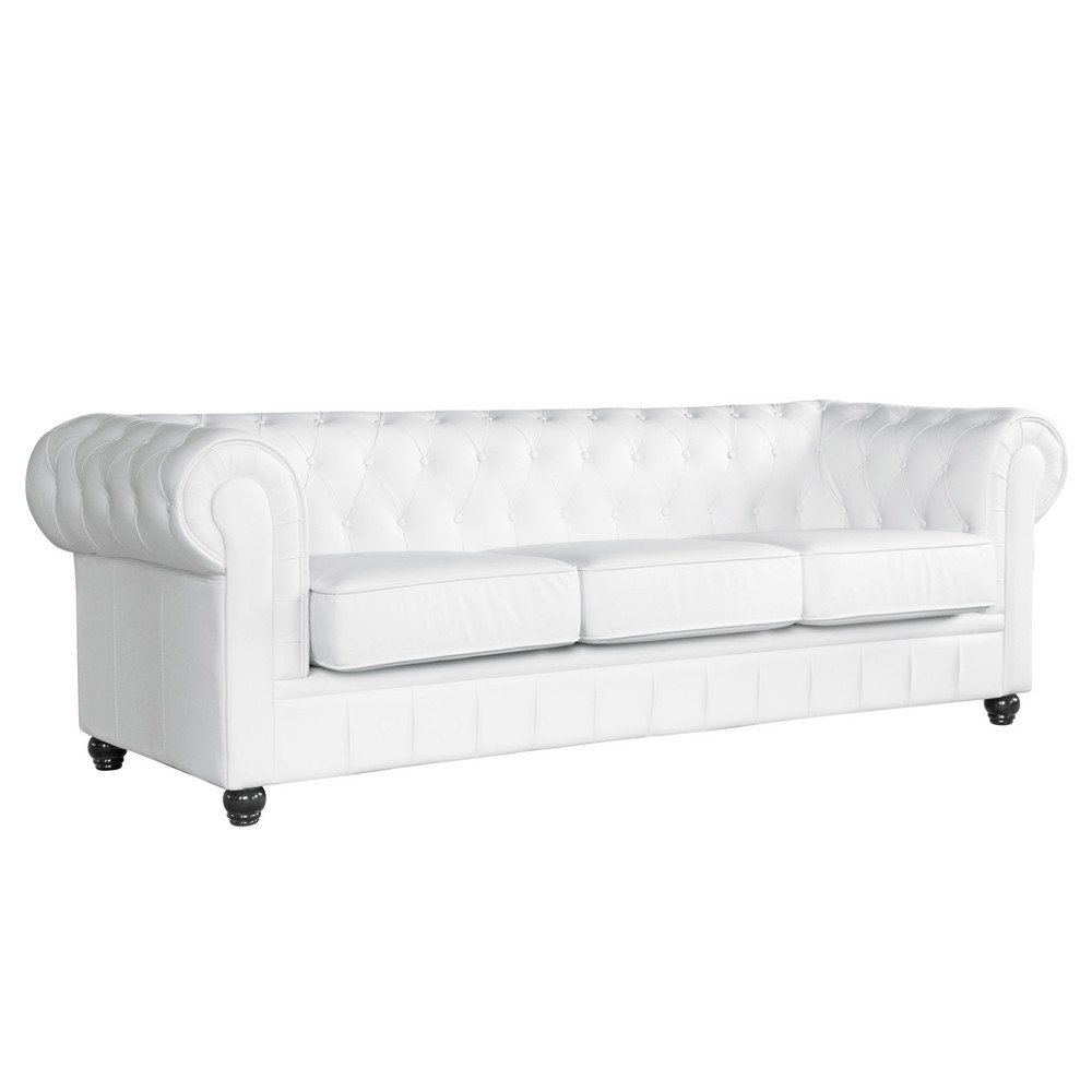 Fine Mod Imports Chestfield Sofa, White