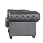 Fine Mod Imports Chestfield Loveseat, Black