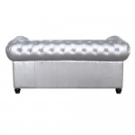 Fine Mod Imports Chestfield Loveseat, Silver