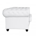 Fine Mod Imports Chestfield Loveseat, White