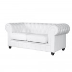 Fine Mod Imports Chestfield Loveseat, White