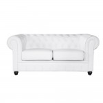 Fine Mod Imports Chestfield Loveseat, White