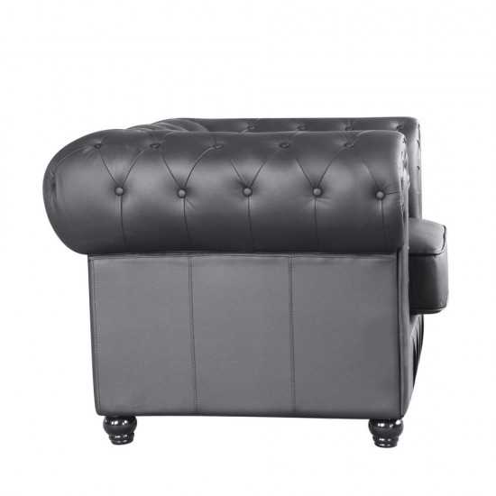 Fine Mod Imports Chestfield Chair, Black