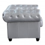 Fine Mod Imports Chestfield Chair, Silver