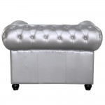 Fine Mod Imports Chestfield Chair, Silver