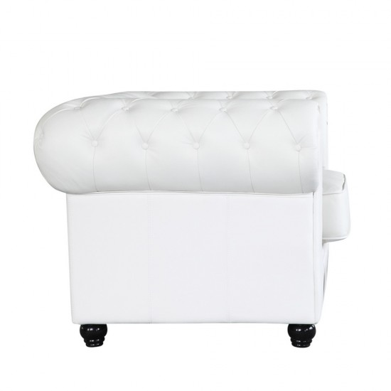 Fine Mod Imports Chestfield Chair, White