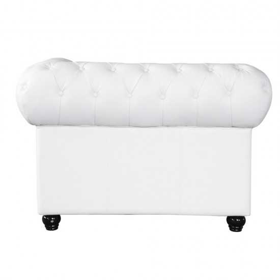 Fine Mod Imports Chestfield Chair, White