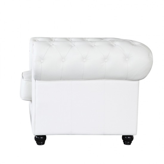 Fine Mod Imports Chestfield Chair, White
