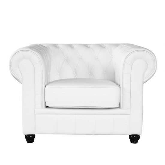 Fine Mod Imports Chestfield Chair, White